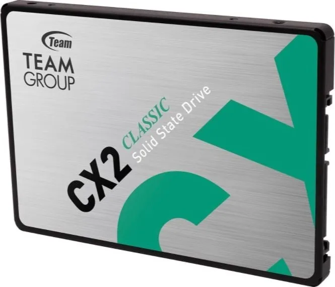 Team Group CX2 2.5" 2 TB SATA III 3D NAND Internal SSD, Read/Write Up to 540/490 MB/s, SATA III 6Gb/s, DC +5 Voltage, 1,000000Hr MTBF, 800TB Written Terrabyte | T253X6002T0C101
