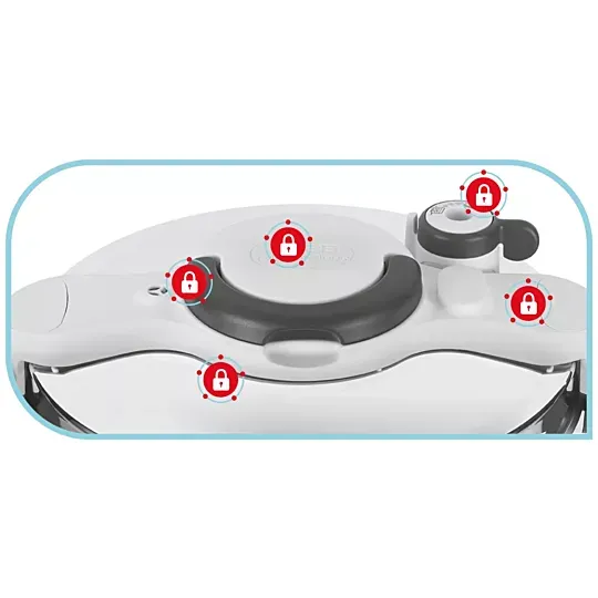 Tefal Clipso Minut' Easy Pressure Cooker P4624866 7.5L (Silver & Black) 4