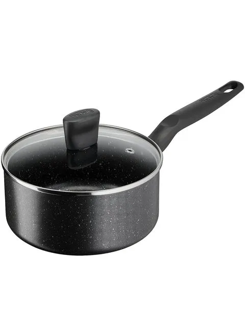 TEFAL Dark Stone 9 Pc Cookware Set – Stewpots 20/24 cm with Lids, Saucepan 16 cm, Frypan 28 cm, Spoon & Ladle, Black, B491S985 4