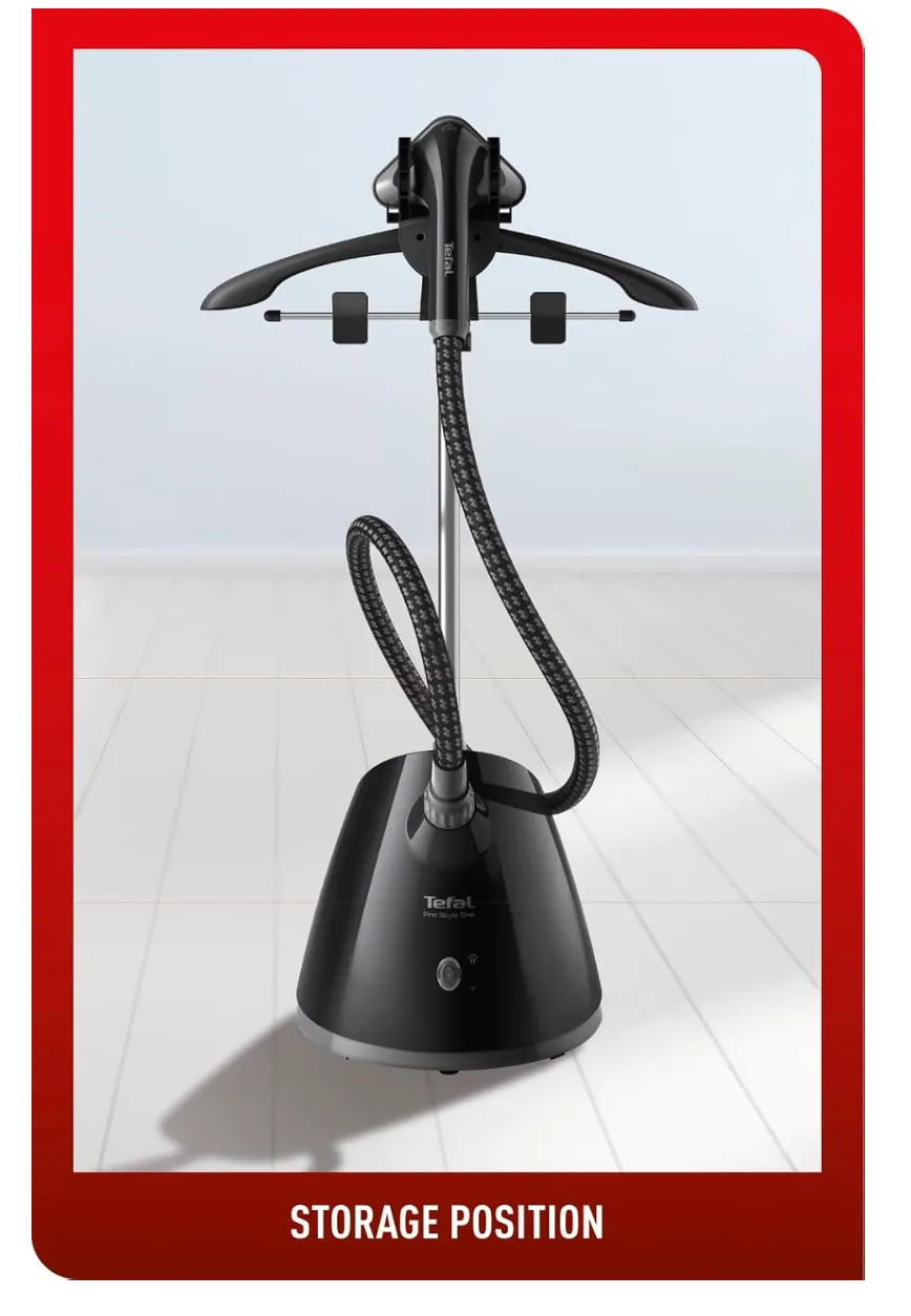 Tefal Pro Style One Upright Garment Steamer, 1.3 Litre, 1650-1960 Watts, Black, Plastic, IT2461M0 4
