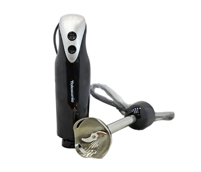 Tolosonic TS-HB1004B Hand Blender, 200W Full Copper Motor, 2 Speeds, Stainless-Steel Blending Shaft, Black