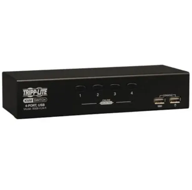 Tripp Lite B006-VU4-R 4-Port Desktop USB KVM Switch – VGA – 2048 × 1536 Resolution