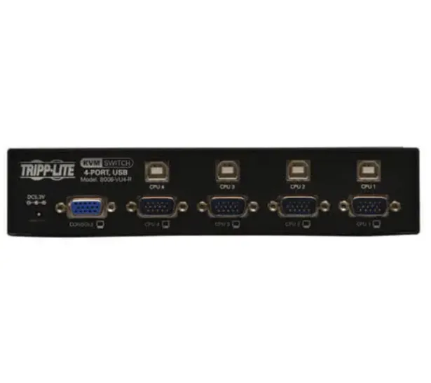 Tripp Lite B006-VU4-R 4-Port Desktop USB KVM Switch – VGA – 2048 × 1536 Resolution