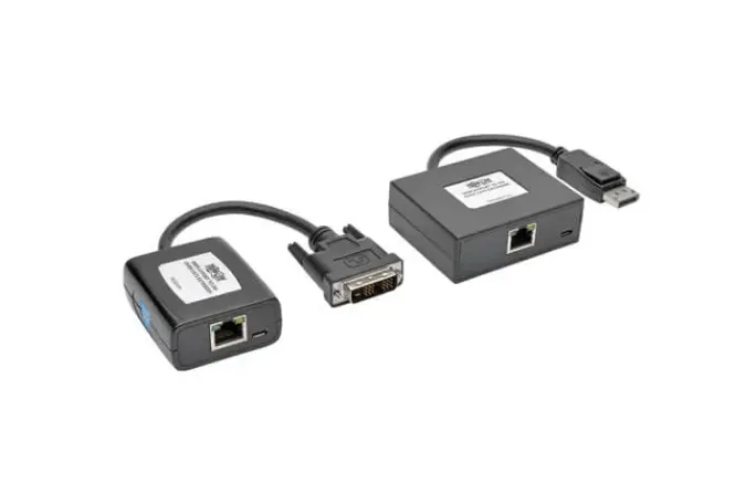 Tripp Lite B150-1A1-DVI DisplayPort to DVI over Cat5/6 Active Extender Kit – 125ft (38.1m)