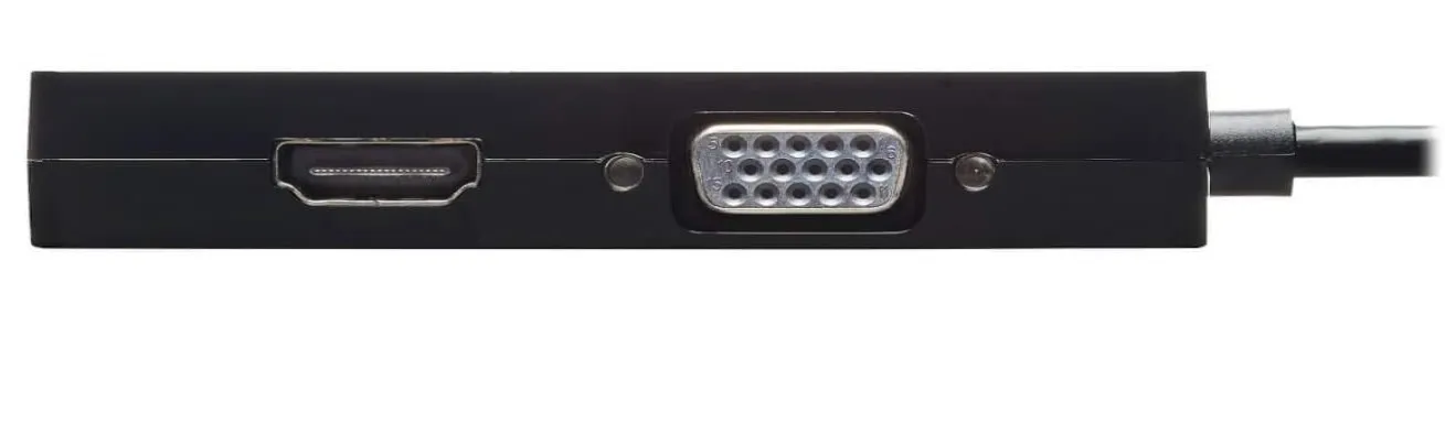 Tripp Lite P136-06N-HDV-4K DisplayPort 1.2 to VGA/DVI/HDMI All-In-One Adapter Converter, 15.24 cm Length, Black 4