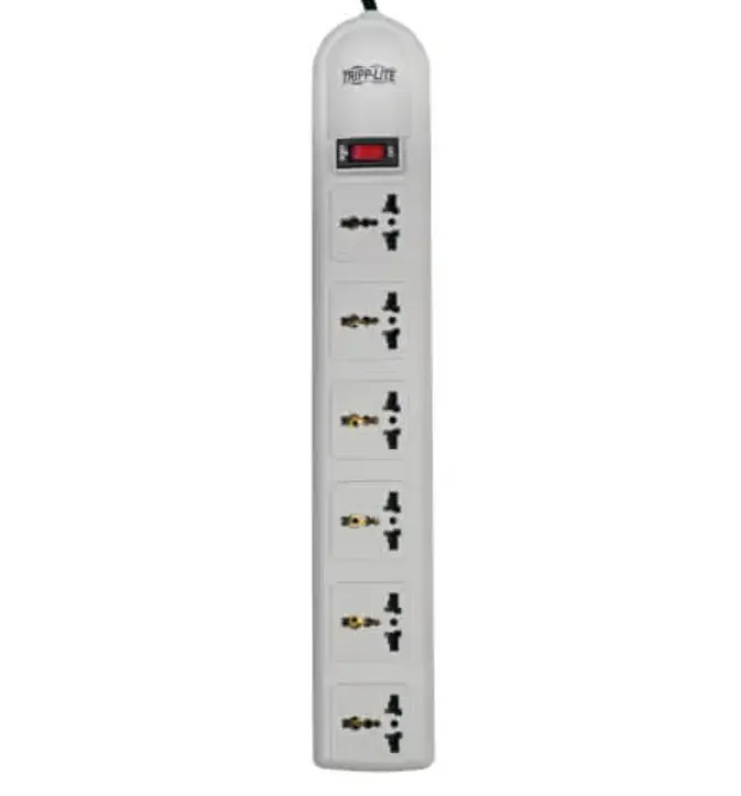TRIPP LITE SUPER6OMNIB 6-Universal Outlet Surge Protector 1.8M Cord British Plug