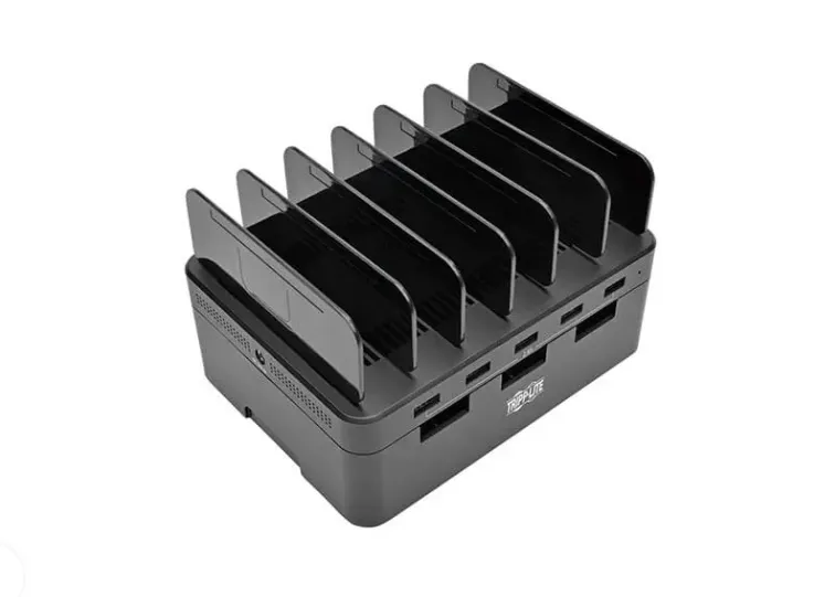 Tripp Lite U280-005-ST 5-Port USB Charging Station with Built-In Device Storage – 48W (230V Compatible)