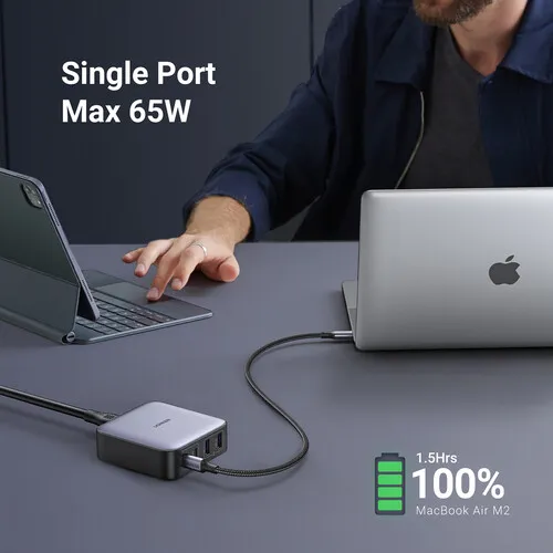 UGREEN NEXODE 65W GAN 4-PORT USB DESKTOP CHARGING STATION 2
