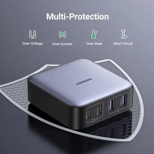 UGREEN NEXODE 65W GAN 4-PORT USB DESKTOP CHARGING STATION 4