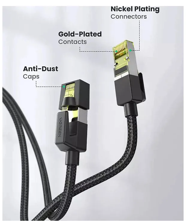 UGREEN NW150-80424 CAT 7 Round Ethernet Cable 3M