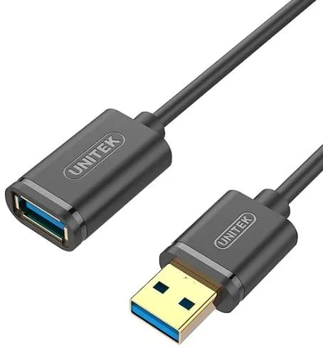 Unitek 1.5M, USB3.0 Type-A (M) to Type-A (F) Cable Y-C458GBK