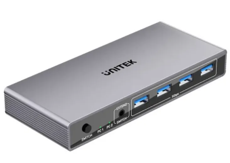 Unitek 55227 Kvm Switch Silver