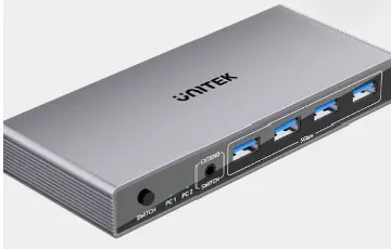 Unitek 55227 Kvm Switch Silver