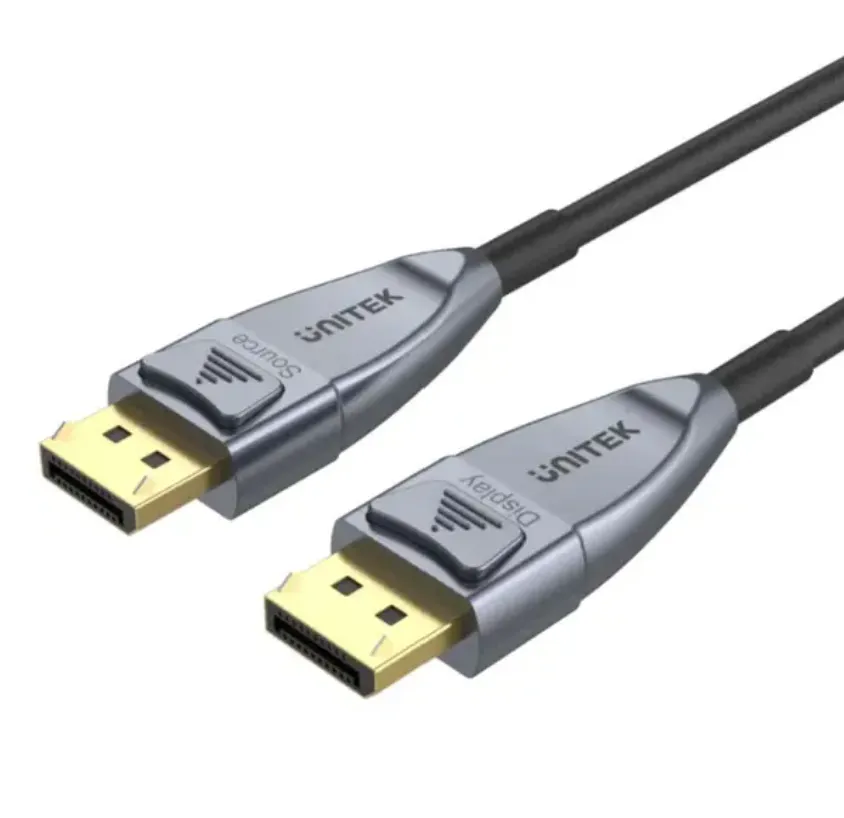Unitek 8K Fiber Optic DisplayPort 1.4 Cable 20m Black – C1618GY