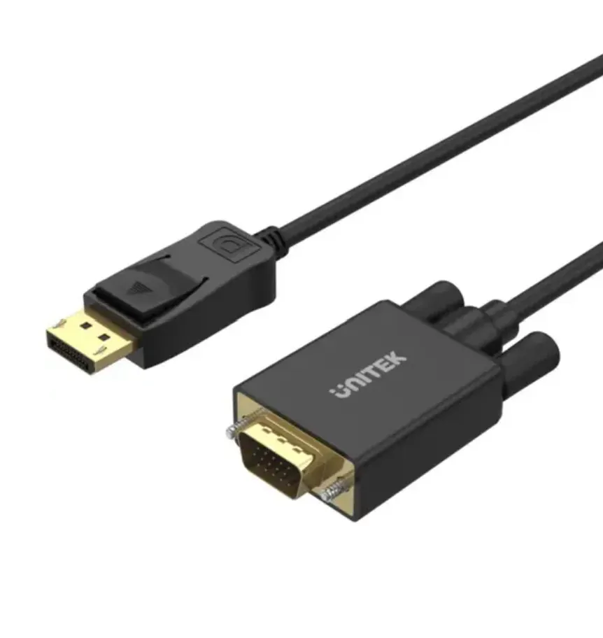 Unitek DisplayPort To VGA Cable 1.8m Black – Y-5118F
