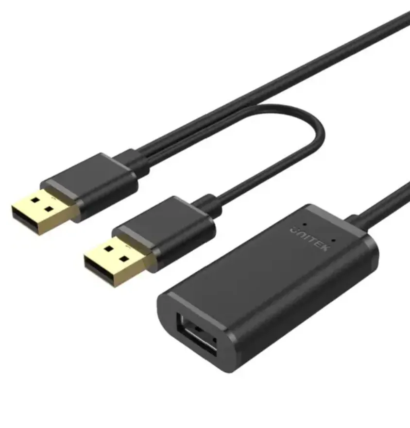 Unitek USB 2.0 Active Extension Cable 5m Black – Y-278