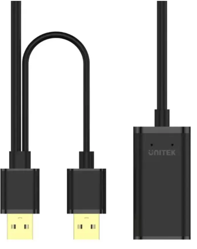 Unitek USB 2.0 Active Extension Cable 5m Black – Y-278