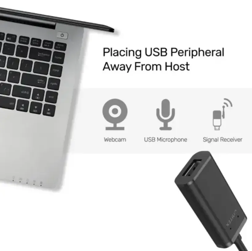 Unitek USB 2.0 Active Extension Cable 5m Black – Y-278 3