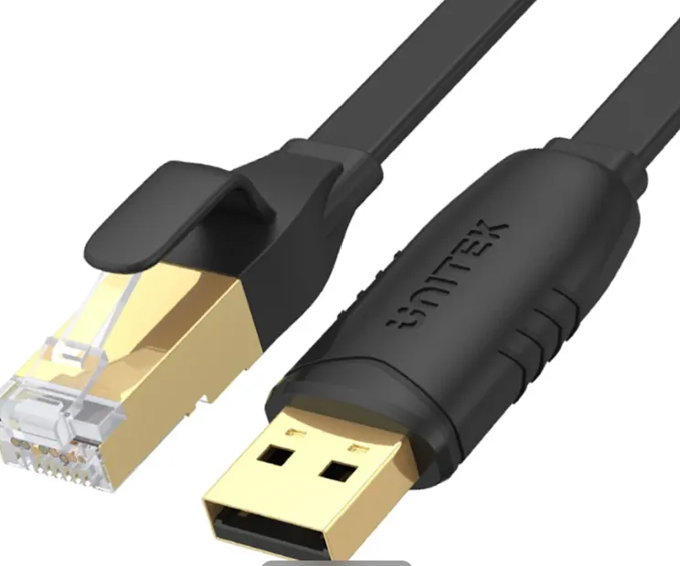 UNITEK USB 2.0 to RJ45 Console Rollover Flat Cable