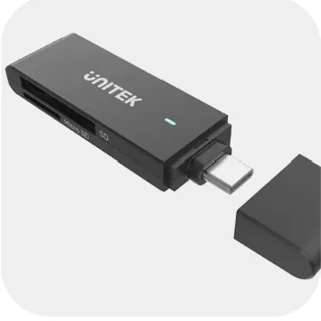 UNITEK USB-C Card Reader with 5-in-1 Multi-Function Support Y-9328