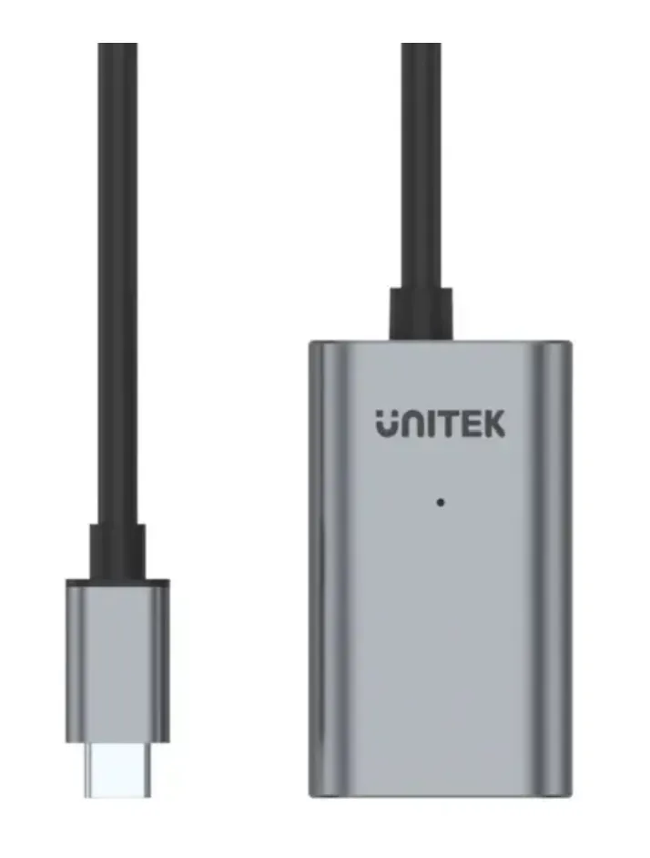 Unitek USB-C to USB-A Active Extension Cable 5m Space Gray – U304A