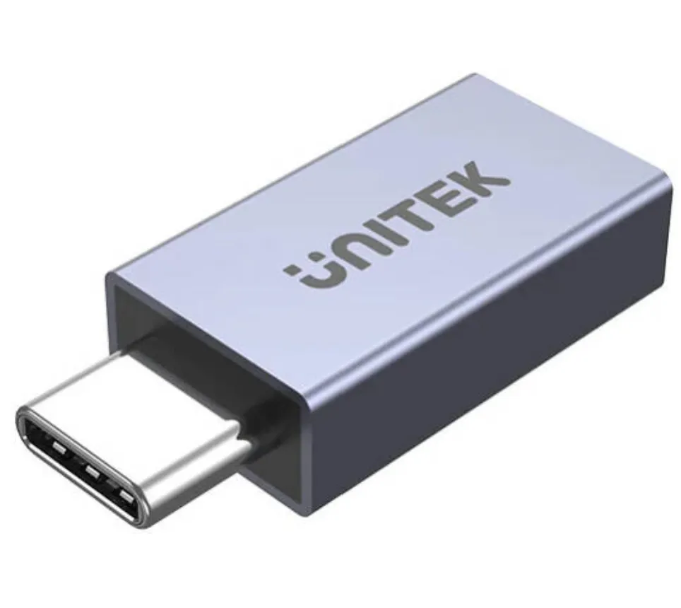 Unitek USB4 Male to Female Adapter, 40Gbps Data Transmission Speed, 8K@60Hz Video Output, 240W Fast Charging, Aluminium Alloy Material, Space Grey | A1038GY01
