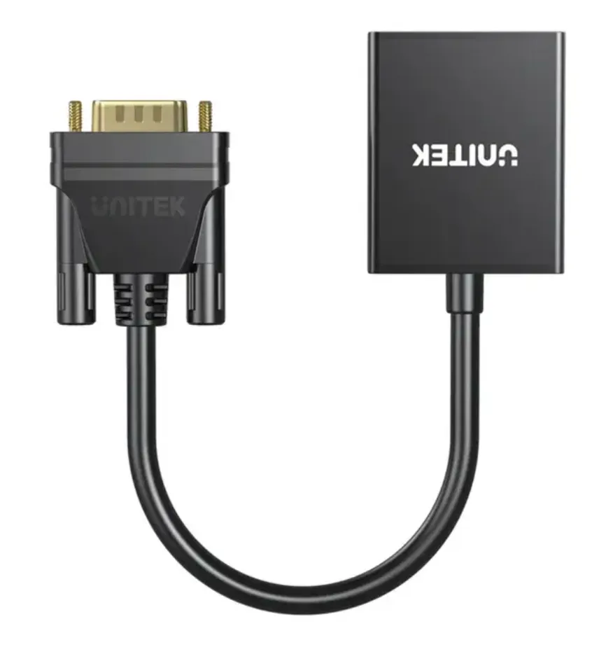 Unitek VGA to HDMI Adapter 18cm Black – V1112ABK01