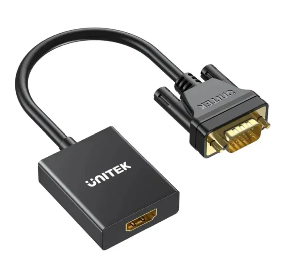Unitek VGA to HDMI Adapter 18cm Black – V1112ABK01