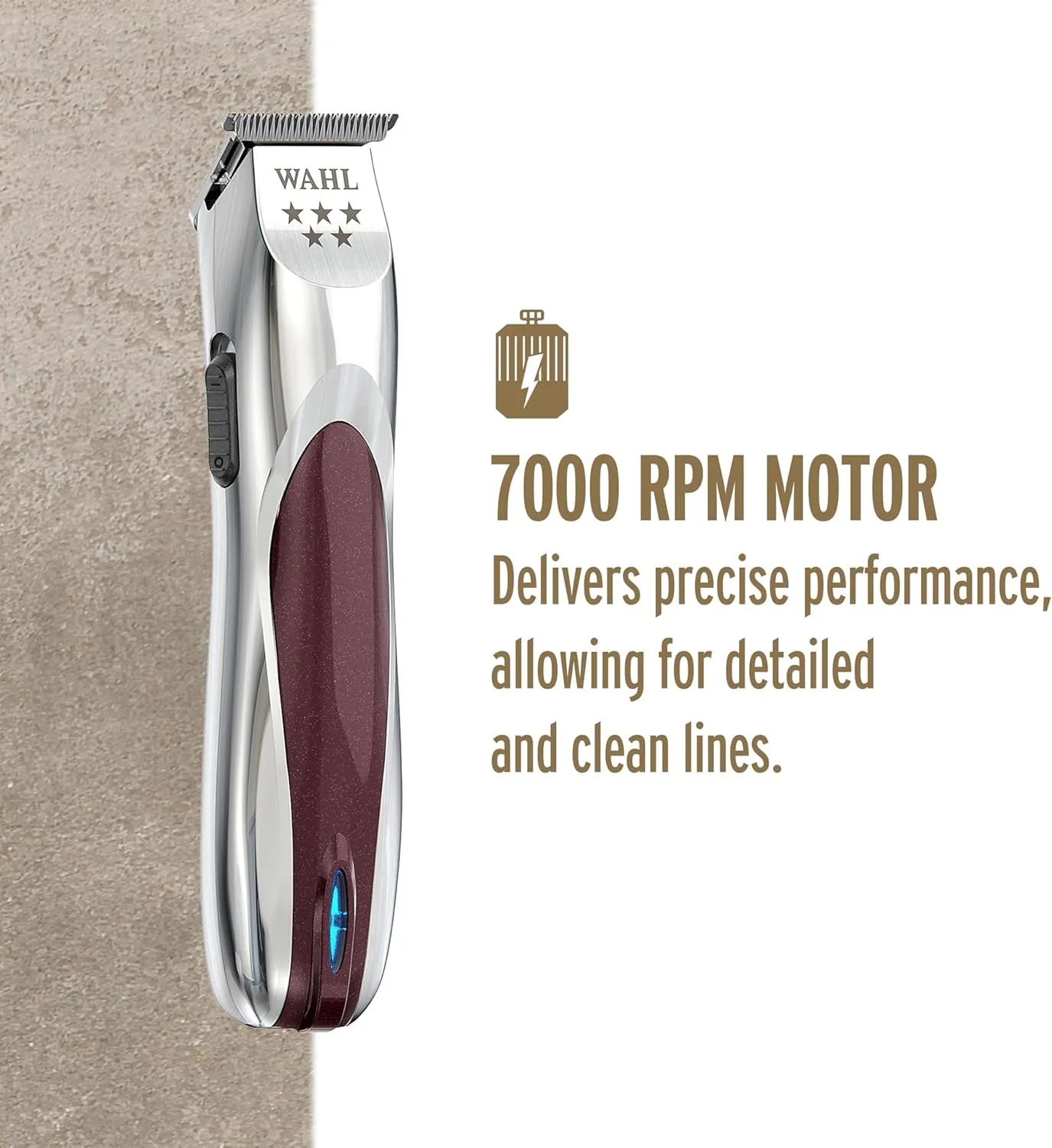 Wahl 5 Star A•LignTrimmer, Cord/Cordless Lithium Ion Trimmer, Professional Hair Trimmers, Detailing and Outlining, Lightweight, Ergonomic, Zero-Gap Adjustable, Compact T-Blades, Barbers Supplies