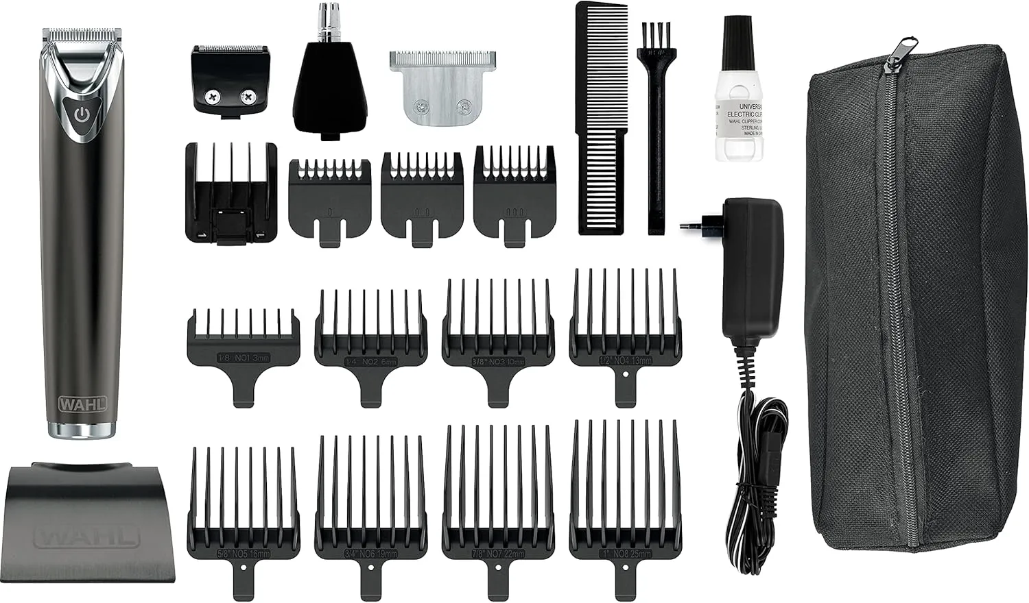 WAHL Hair Trimmer Lithium - Stainless Steel, All in one (9864-016), Bk