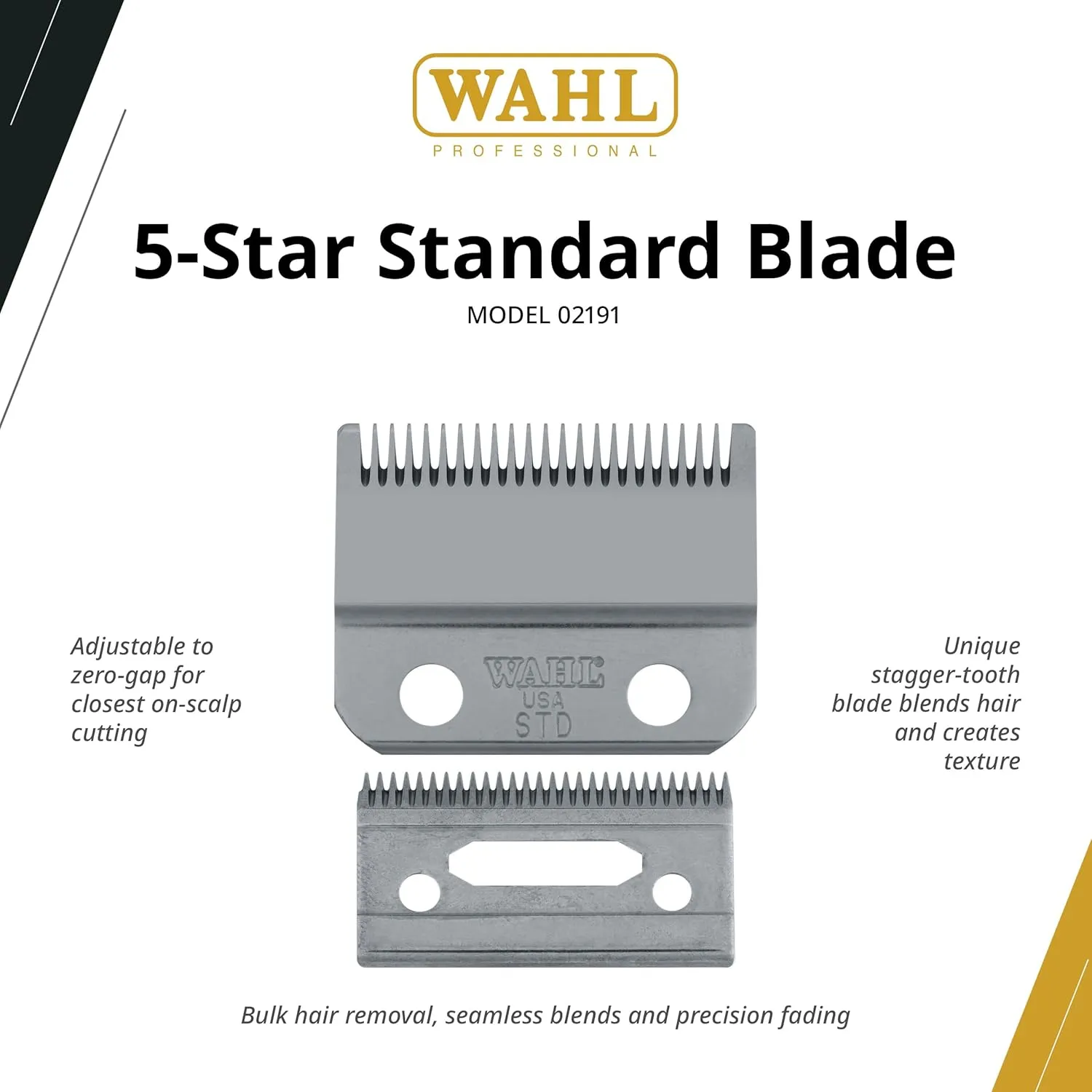 Wahl Professional Adjustable Clipper Blade set #2191 – For 5 Star Senior, Magic Clip, and Reflections Senior – Includes Oil, Screws & Instructions 2