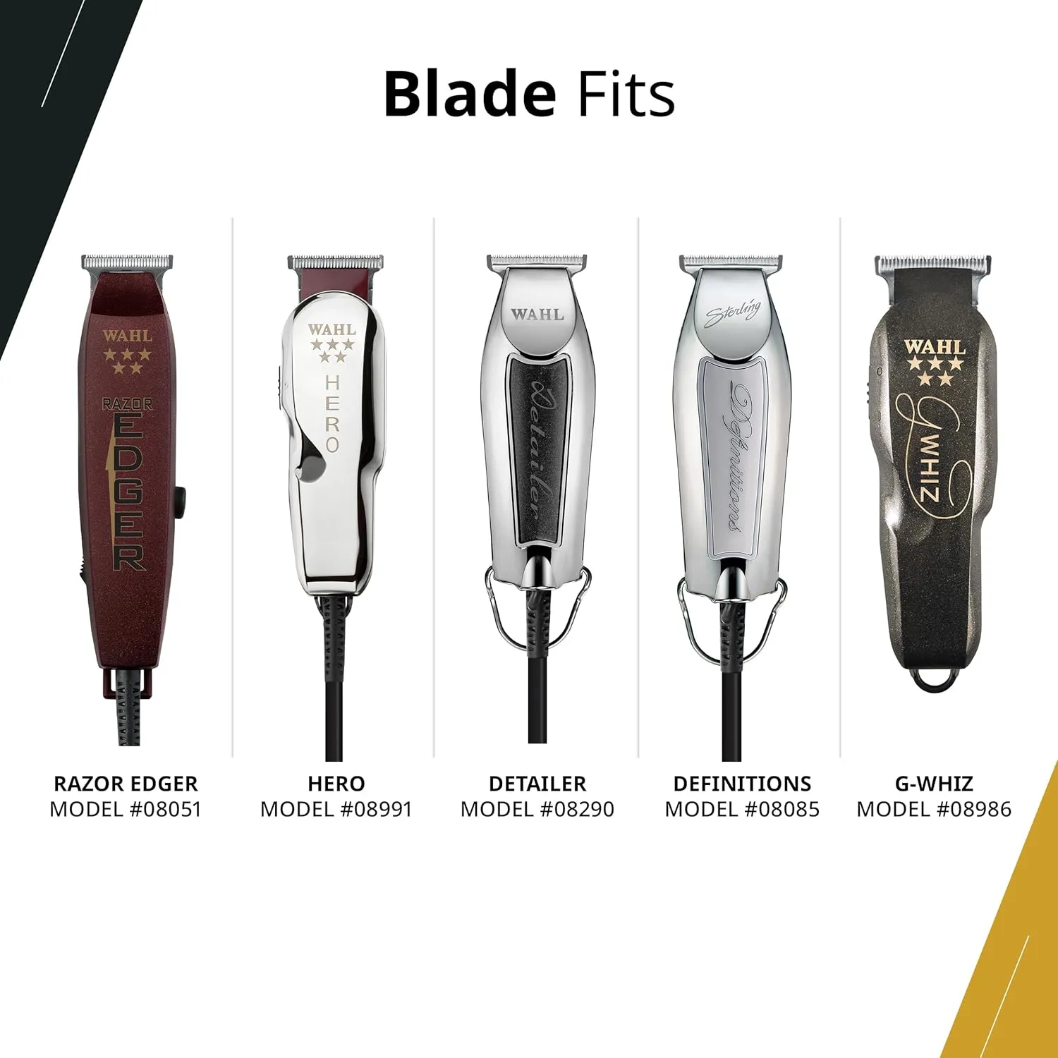 Wahl Professional Adjustable T Shaped Trimmer Blade 1062-600 - Designed for Specific Wahl, 5 Star, and Sterling Trimmers - Includes Oil, Screws, and Instructions 4