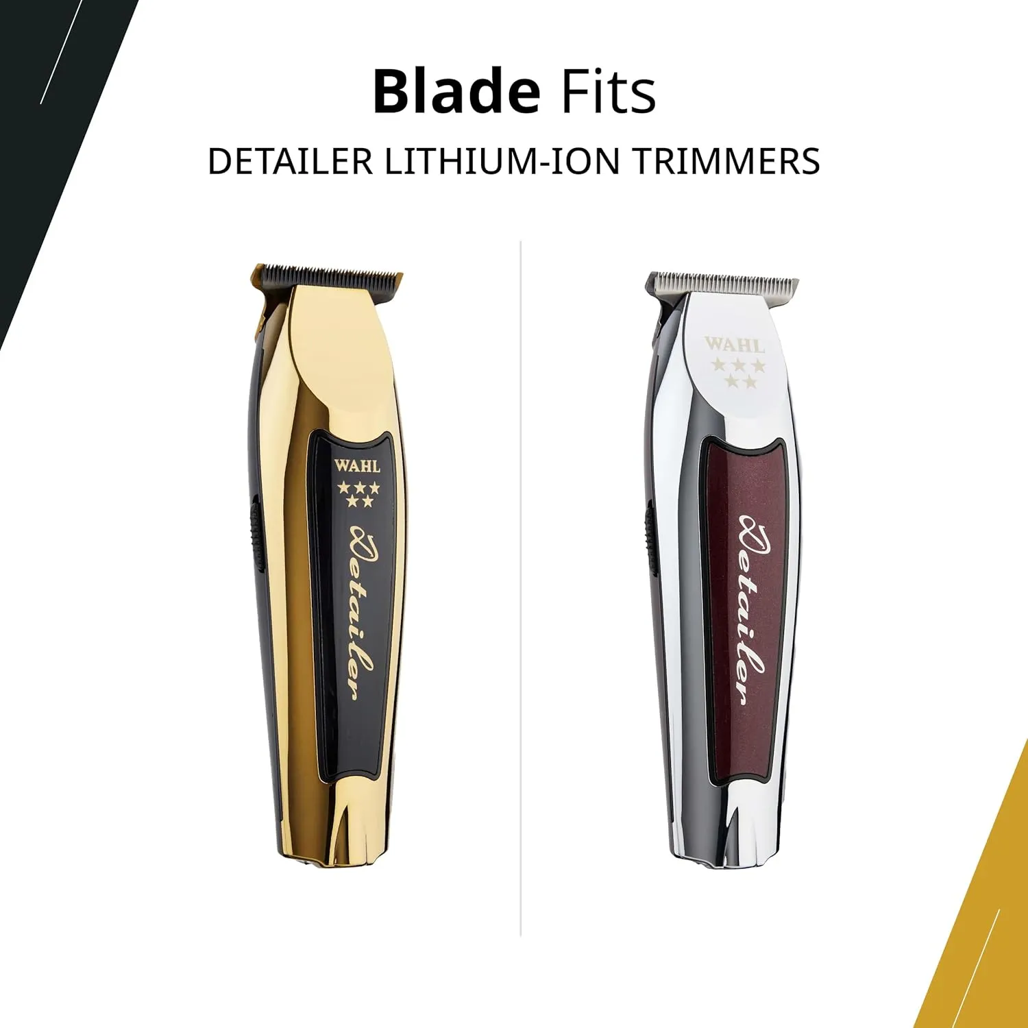 Wahl Professional Gold T-Wide Blade, Adjustable Zero-Overlap, DLC & Titanium Coated, Fits Cordless Detailer Li, Professional Barbers & Stylists, Men's Facial Hair Trimmer & Clipper Blades 4