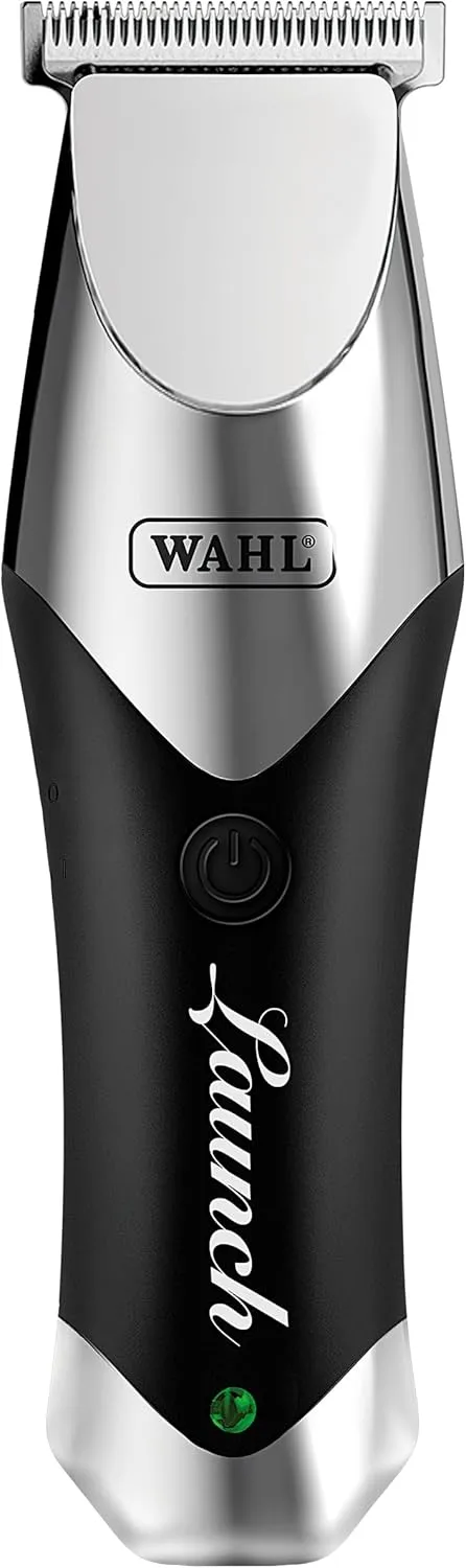 Wahl Professional Launch Trimmer, Cordless Compact 6000 RPM Rotary Motor, Wide Detachable T-Blade, 2 Hour Runtime