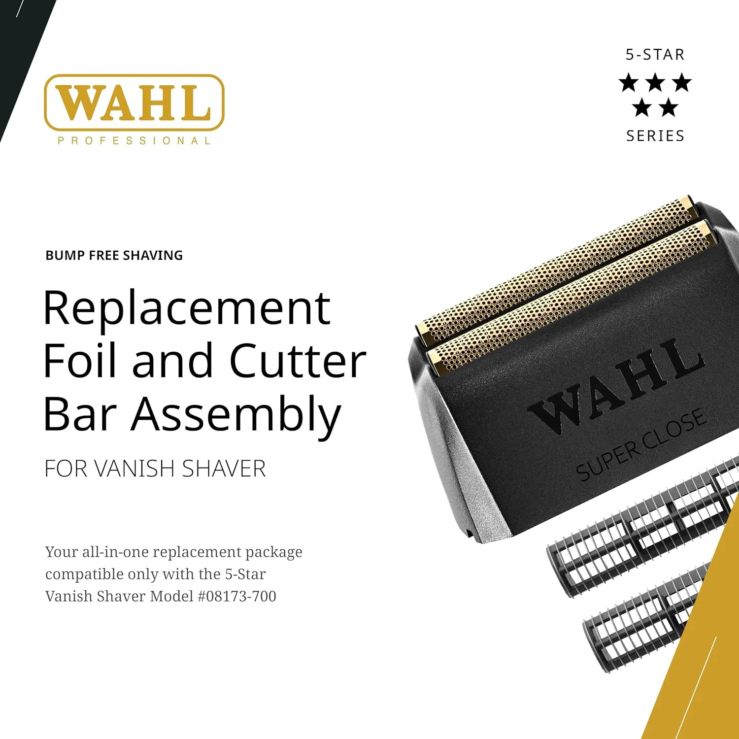 Wahl Professional Vanish Shaver Foil Head Cutter Bar Replacement High Performance Shaving Accessories 2