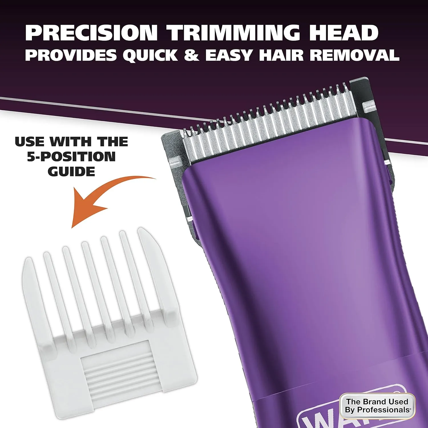 Wahl Pure Confidence Rechargeable Lady Clipper – Personal Grooming Kit for Women with 3 Interchangeable Heads (Trimmer, Detail Trimmer, Rotary Shaver), 2 Guide Combs, 60 Min Runtime – 9865-127