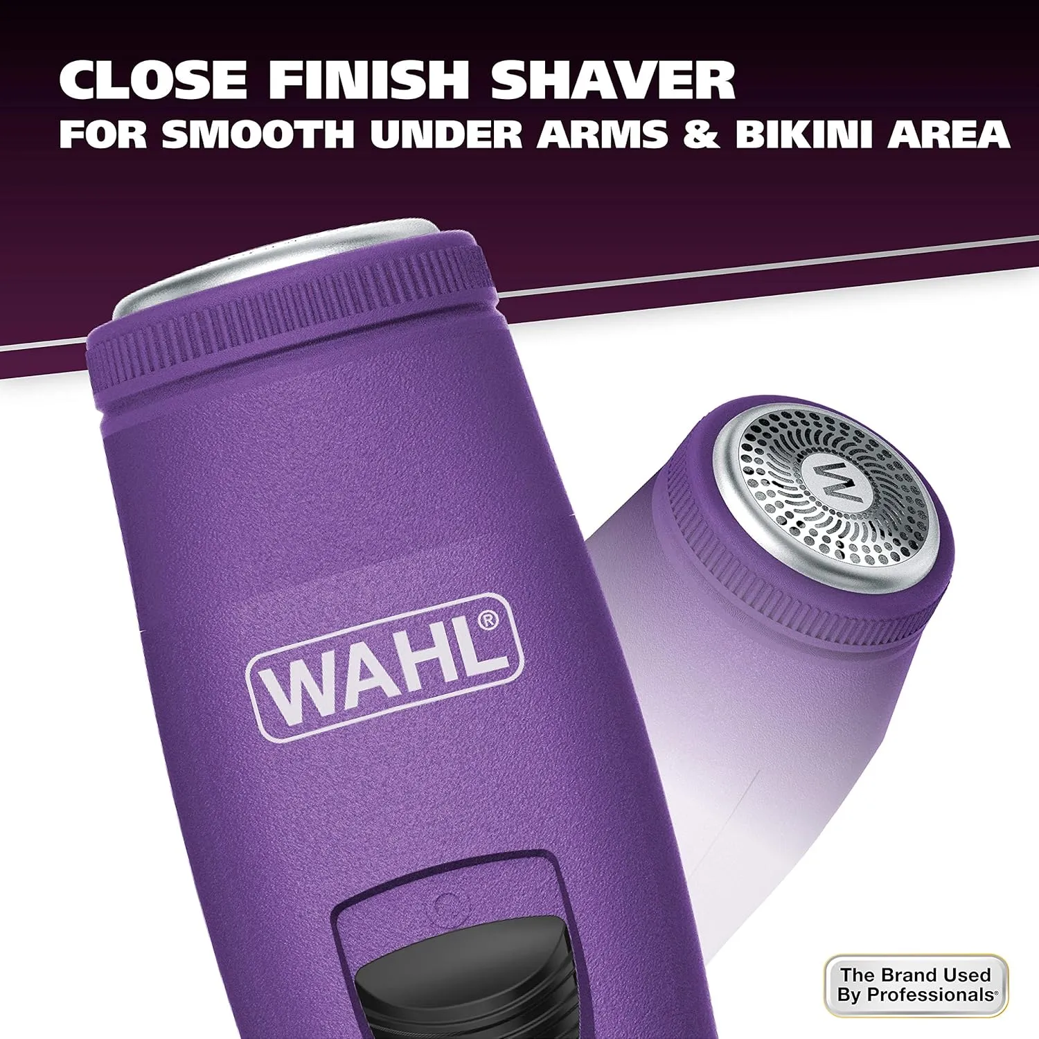 Wahl Pure Confidence Rechargeable Lady Clipper – Personal Grooming Kit for Women with 3 Interchangeable Heads (Trimmer, Detail Trimmer, Rotary Shaver), 2 Guide Combs, 60 Min Runtime – 9865-127 4