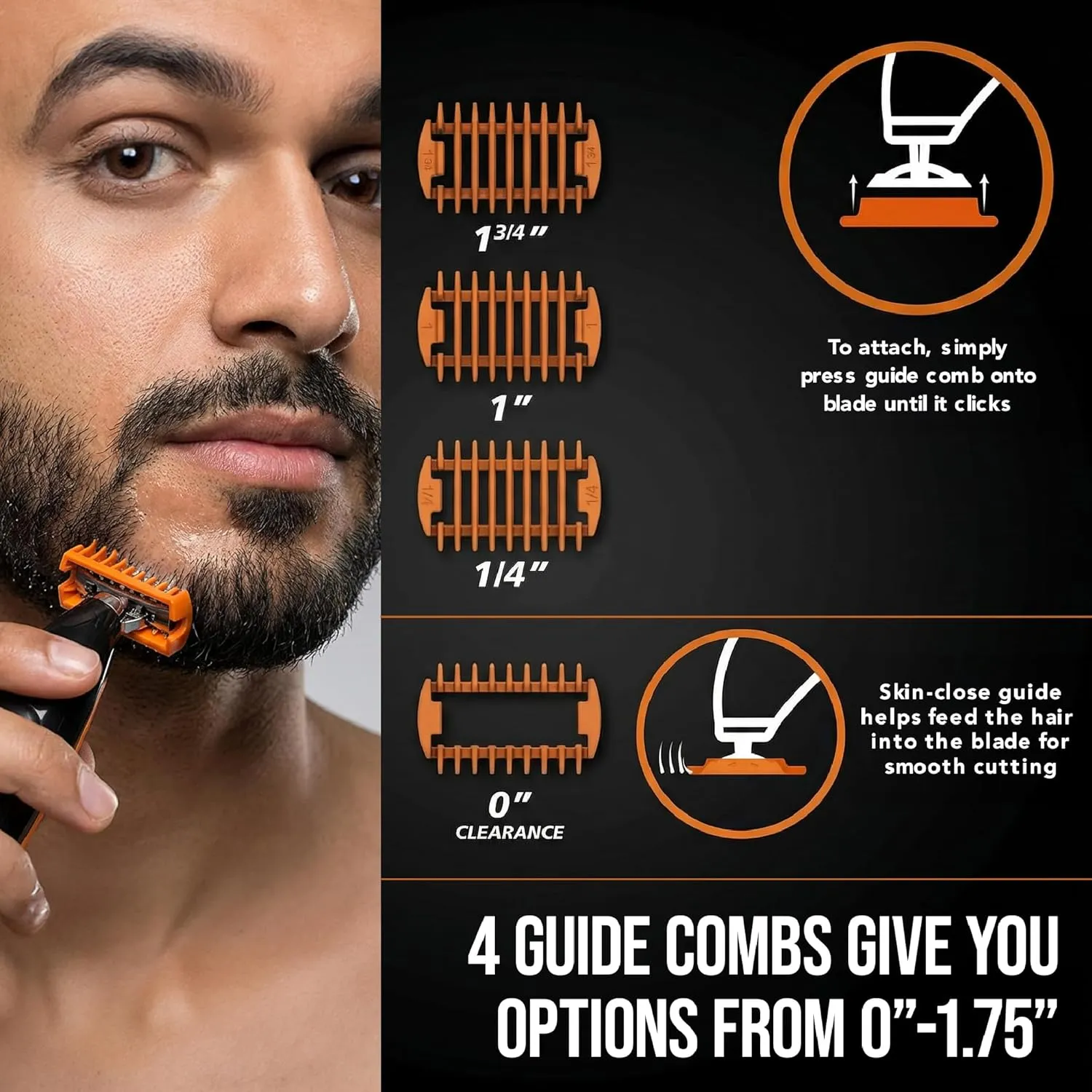 Wahl Trim Ninja Hybrid Electric Razor & Beard Trimmer – No Blade Replacement, Face-Safe, Wet & Dry, Double-Sided Stainless Steel Blade – 3031009 4