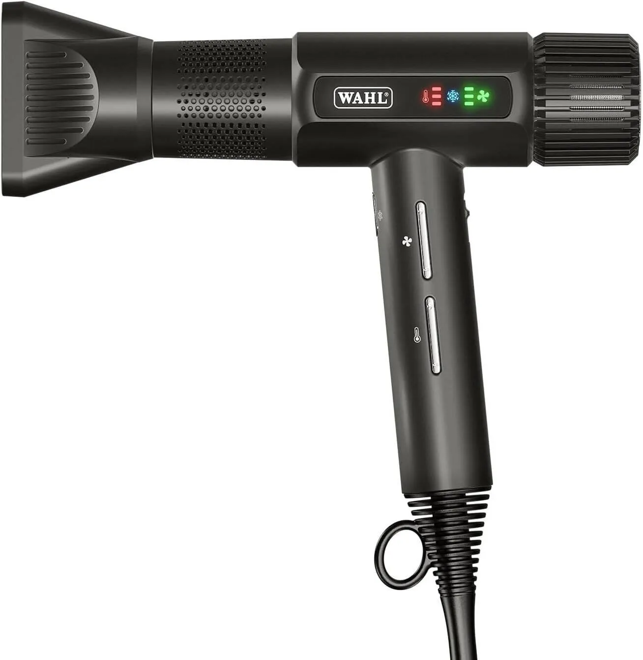 Wahl Vanquish Hair Dryer, Lightweight, LED Display, Quiet, Professional 3 Attachments, Powerful, Cool Drying, 3 Speed-Settings, Auto-Clean, Even Drying, Quick Dry
