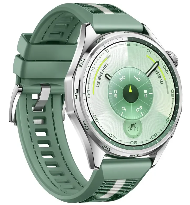 WATCH GT 6 46mm Smart Watch, 1.47-Inch Display, up to 21 days battery life, Compatible with iOS & Android, Health Monitor, 100+ Sports Modes Green
