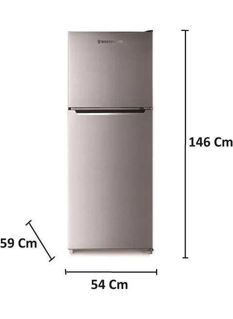 Westpoint 300L Double Door Top Mount Refrigerator With No Frost Cooling, Fresh Zone Compartment, Built-in Condenser & LED Light WNN-3023ERI Silver 3