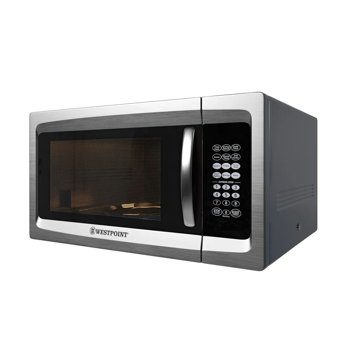Westpoint 42L Microwave Oven With 5 Microwave Power Levels, 35 Min Timer, Defrost Function & Cooking End Signal WMS-4216EGS Black/Silver 3
