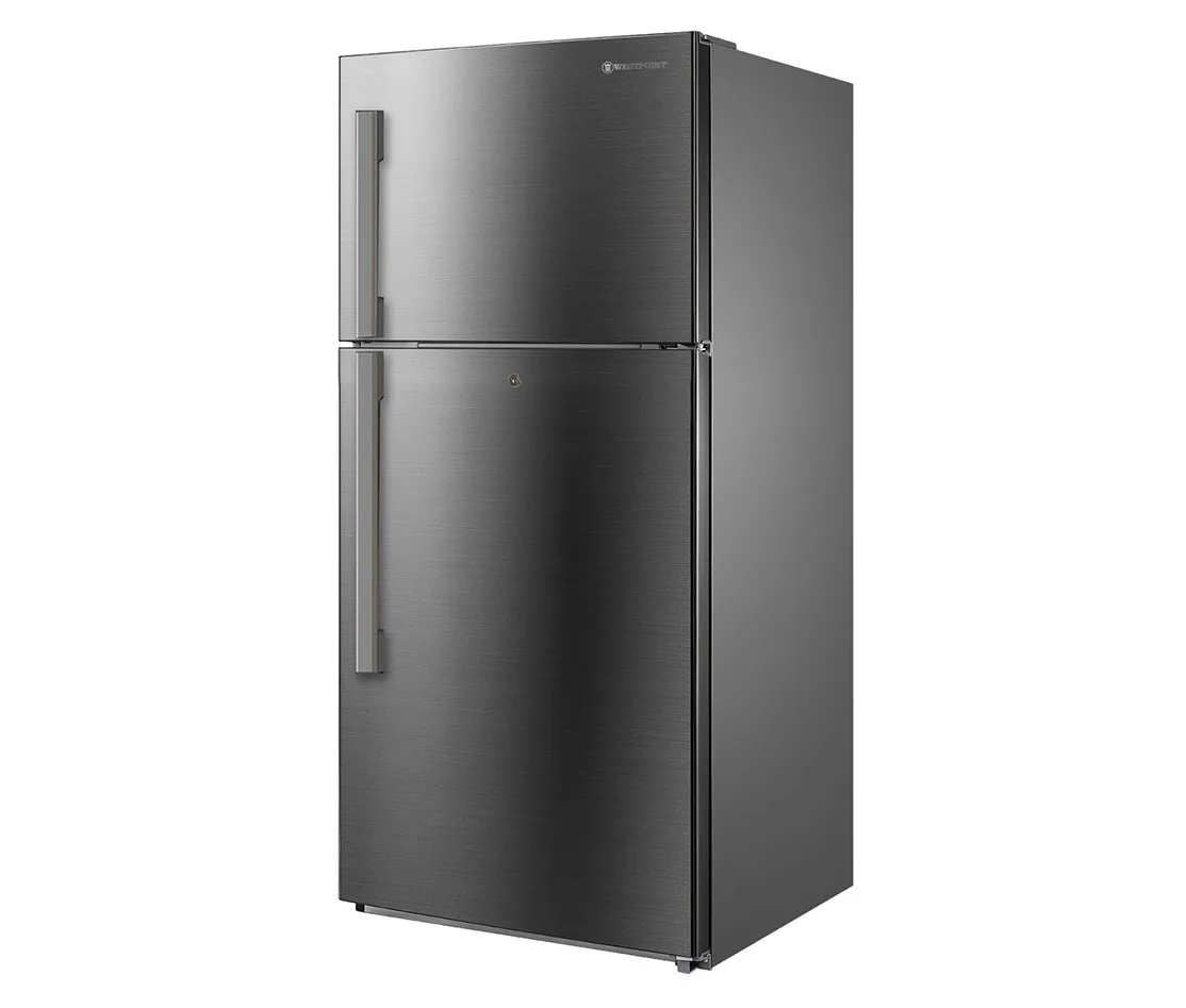 Westpoint 800L Top Mount Double Door Refrigerator With Inverter Compressor, No Frost Cooling, Fresh Zone & LED Light WNK-850EI Stainless Steel 2