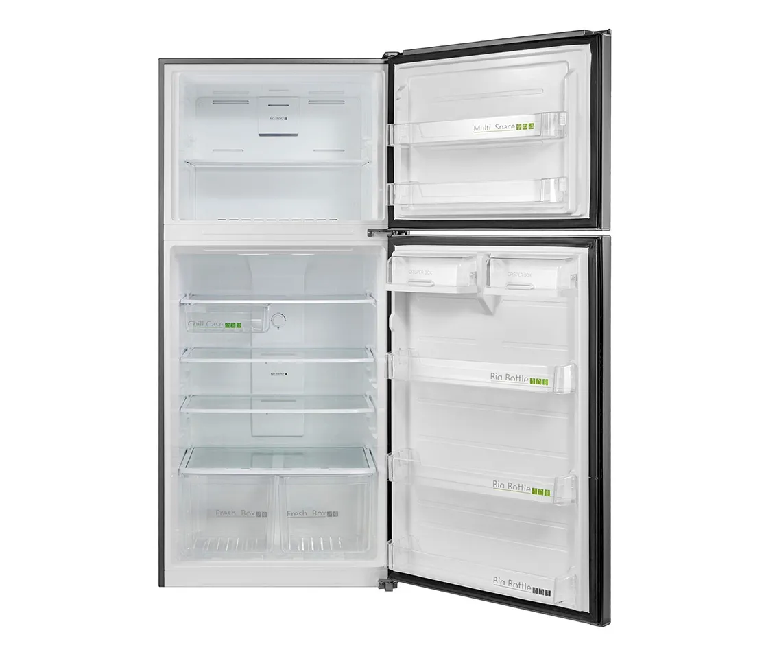 Westpoint 800L Top Mount Double Door Refrigerator With Inverter Compressor, No Frost Cooling, Fresh Zone & LED Light WNK-850EI Stainless Steel 3