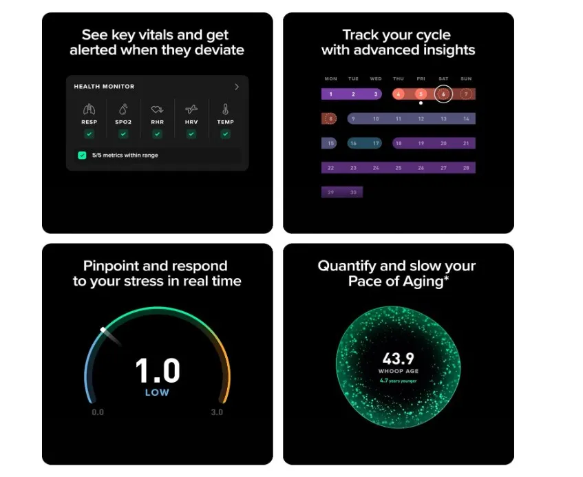 WHOOP 5.0/MG (PEAK) Activity Tracker - 12 Month Membership - Health and Fitness Wearable – 24/7 Activity and Sleep Tracker, Personalized Coaching, Menstrual Cycle Insights – 14+ Days Battery Life- 973-004-000(TDRA Version) 2