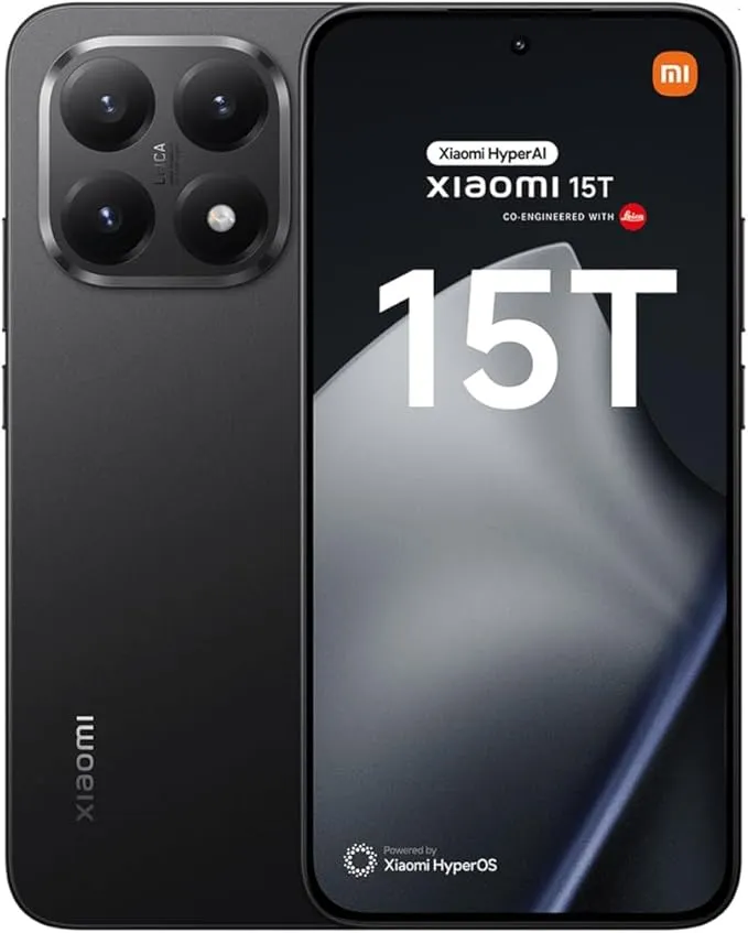 Xiaomi 15T 5G 12GB RAM 256GB Storage Dual SIM Smartphone – Flagship Performance, Advanced Camera System, AMOLED Display, Fast Charging, Black