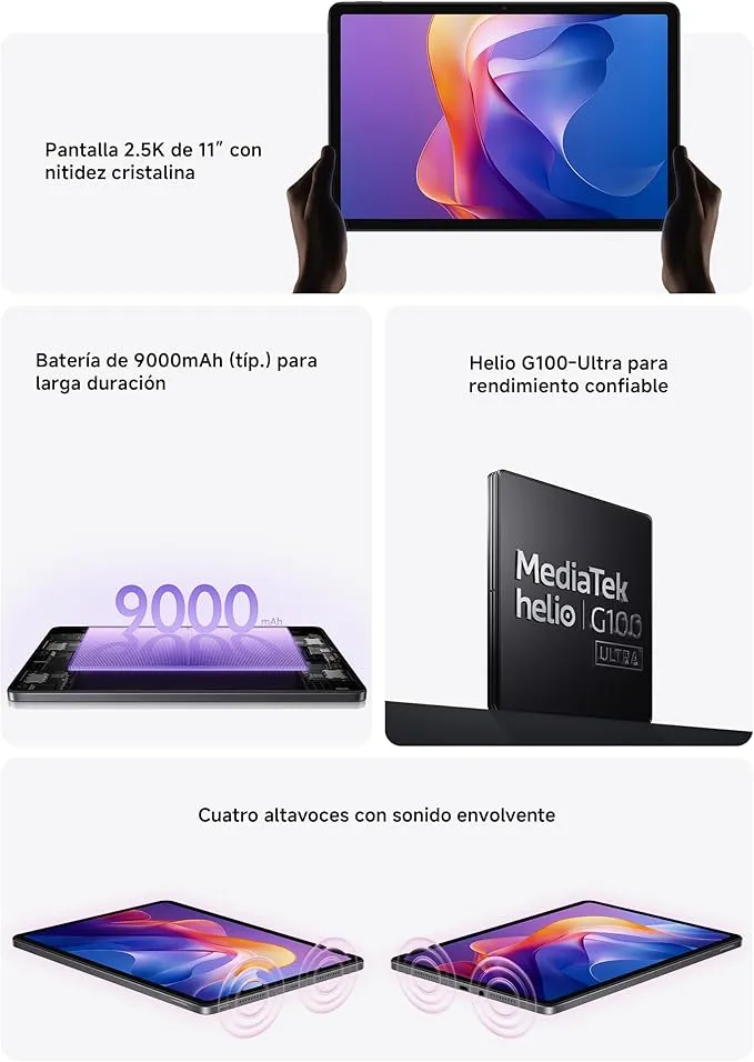 Xiaomi Pad 2 8GB RAM 256GB Storage Tablet – High Resolution Display, Powerful Processor, Quad Speaker Sound, Wi-Fi Tablet, 4