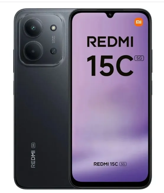 Xiaomi REDMI 15C 5G 256GB 8GB RAM Midnight Black Dual Sim Smartphone (TDRA Version)