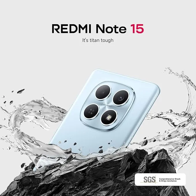 Xiaomi Redmi Note 15 12GB RAM 512GB Storage Dual SIM Smartphone – Premium Display, High Performance, Long Battery Life
