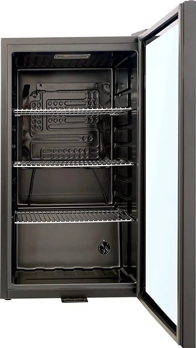 Yamada Glass Door Refrigerator 93L Single Door Chiller YCC110G Black 3
